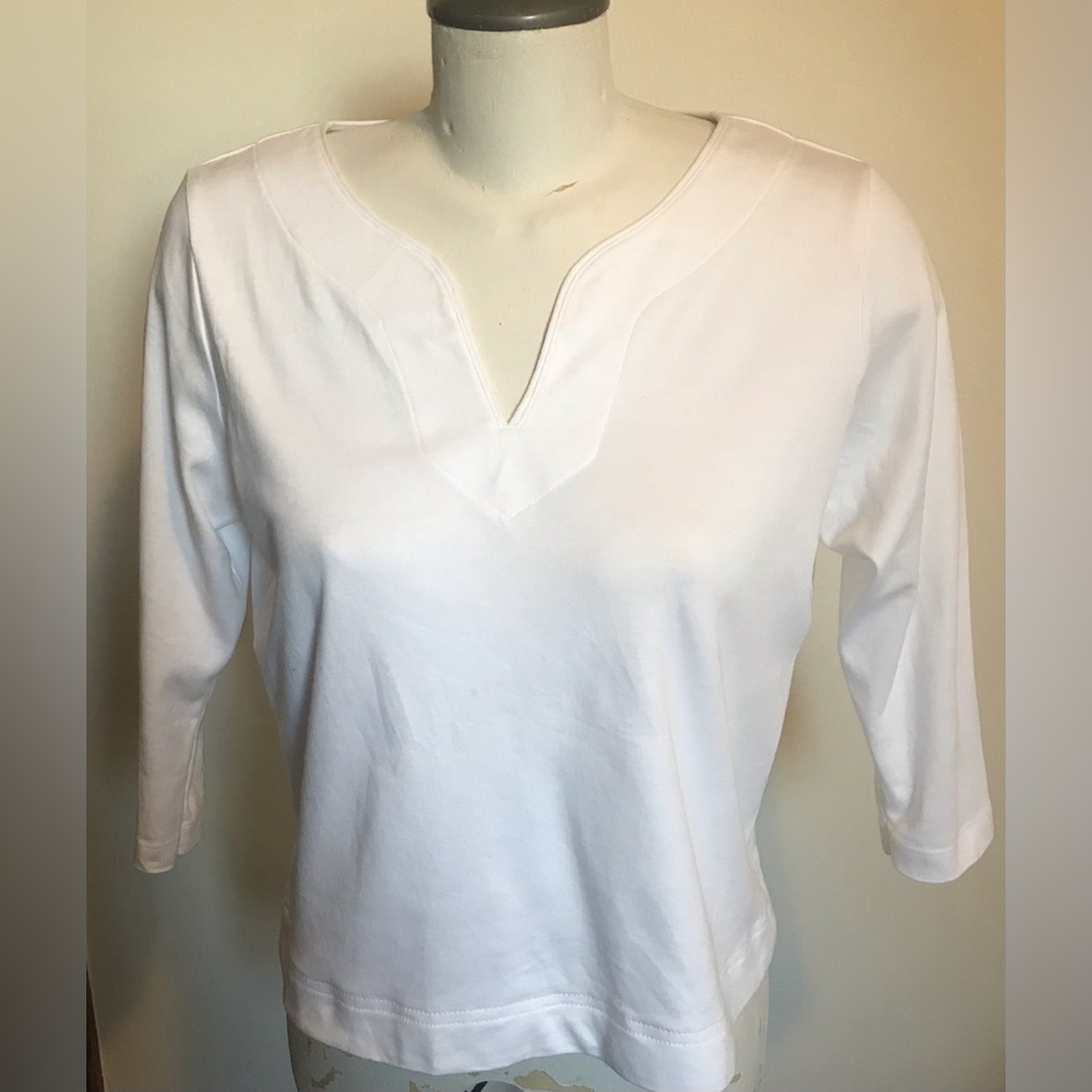 L.L.Bean V-Neck Top- Size Medium Petite